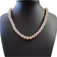 24" White Freshwater Cultured Pearl Necklace