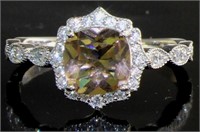 Antique Style Sultanite Color Change Ring
