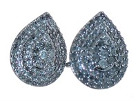 Pear Cut 1/2 ct Diamond Designer Earrings