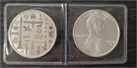 (2) One Ounce Silver Rounds #3