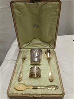 Silver plate personal Eatting set by A. Risler &