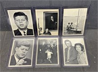 (6) Very Rare 1962 Topps John F Kennedy Cards