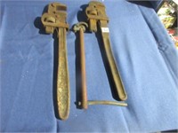 pipe wrench and basin wrench