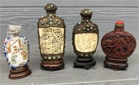 (4) Chinese Snuff Bottles