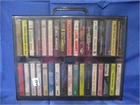 cassettes and case.