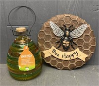 8" Alpine Glass Hornet Trap& Bee Stepping Stone