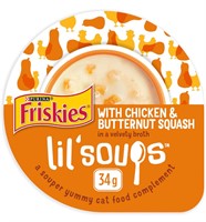 Friskies Lil' Soups Cat Food Complement, Chicke...