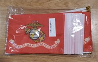 (50) Small Marine Corps Flags