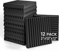 Acoustic Foam Panels, Studio Wedge Tiles (12 pack)