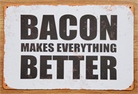 Metal "Bacon" Sign
