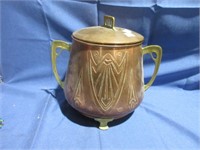 carved copper pot