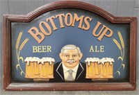 Bottoms Up Beer Sign
