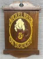 Nickel Beer Wooden Signs