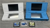 (2) Nintendo DS w/ (3) Games