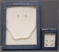 Pearl Jewelry on Sterling Silver