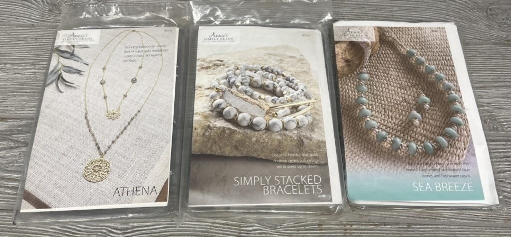 (3) Annie’s Simplu Beads Jewelry Kits