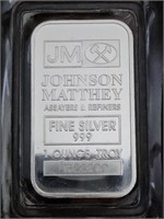1 oz Johnson Matthey .999 Fine Silver Bar