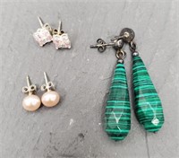 (3) Pairs of Earrings