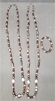 (2) Beaded Necklaces & (1) Bracelet