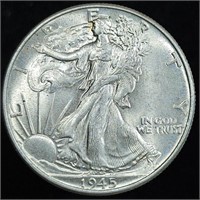 1945 Walking Liberty Half Dollar - Stunning!