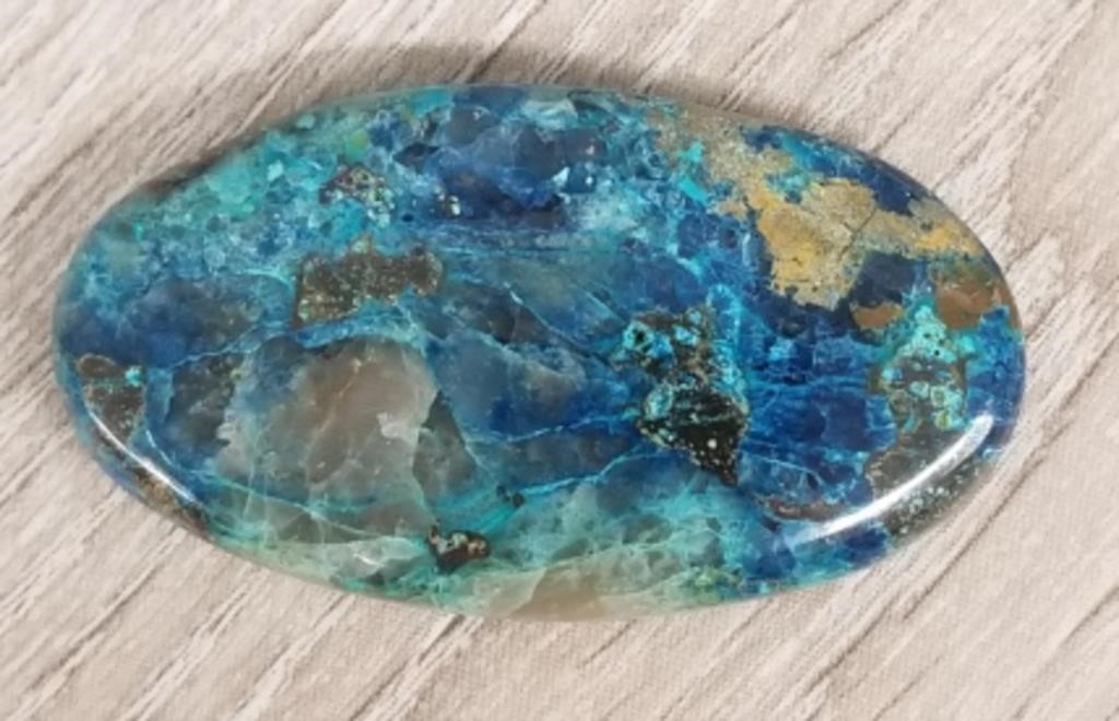 84.85 CT Blue-Green Shattuckite Gemstone