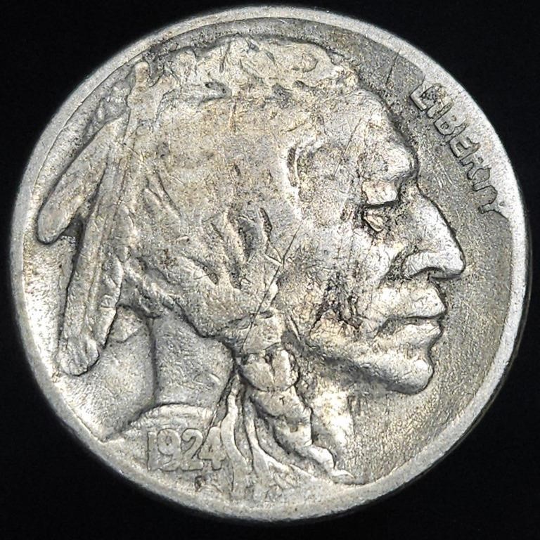 1924-S Buffalo Nickel - RARE! - Fine Details