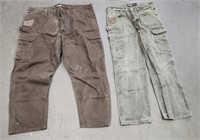 (2) Wrangler Work Jeans