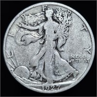 1927-S Walking Liberty Half Dollar - Nice F/VF