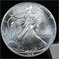 1992 American Silver Eagle - Gem BU