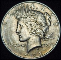 1922 Silver Peace Dollar - High Grade Sparkler