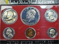1976 US Mint Proof Set Bicentennial Ike & Kennedy