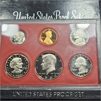 1980 US Mint Proof Set incl SBA Dollar