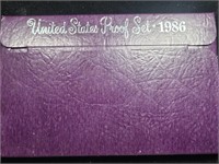 1986 US Mint Proof Set in OGP