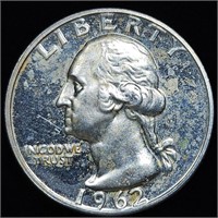 1962 Washington Silver Quarter Proof
