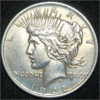 1922 Silver Peace Dollar - High Grade Example