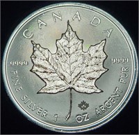 2016 Canada $5 Maple Leaf 1 ounce .9999 Silver