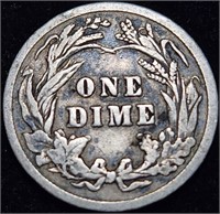 1903 Barber Silver Dime - Higher Grade