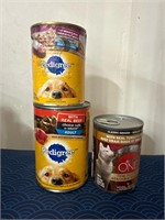 Lot Of 3 Assorted Dog Food
