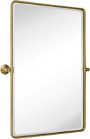 $170 Gold Pivot Mirror Brushed Champagne Gold