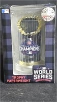 Chicago Cubs World Series Trophy Paperweight 2016