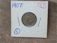 Nice 1907 IHC Indian Head Cent / Penny MS ?