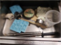 Lot sharpener & misc in drawer