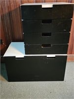 Storage bin /  credenza and 4 drawer storage