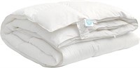 YIYEKE Feather & Down Comforter, Queen, Ivory Whit