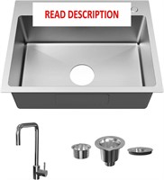 $179  24x18 Drop-in Kitchen Sink  S. Steel w/ Kit