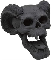 $53  Stanbroil Fireproof Fire Pit Skull Log - Blac