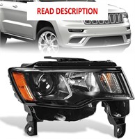$159  2017-2021 Jeep Cherokee Headlight Assembly R