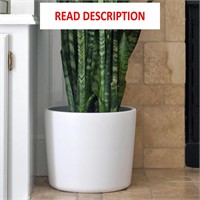 $55  12in Matte White Ceramic Planter - Indoor