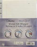 Blueline MiracleBind Notebook Ruled Paper Refill