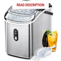 $170  AGLUCKY Nugget Ice Maker  35lbs/Day  Silver